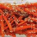 ☆naorange☆'s cooksnap of when they made オンニ直伝☆ニンジンの炒めナムル.