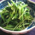 makoto♪'s cooksnap of when they made シャキシャキ♬水菜の胡麻和え.