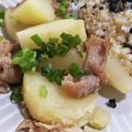 mahorou's cooksnap of when they made 焼肉風味！？大根と豚肉＆じゃがいもの煮物.