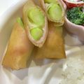 ゆいまーるん's cooksnap of when they made パリトロ♡アスパラ、ハム、チーズの春巻き.
