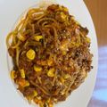maezuchu's cooksnap of when they made ワンパンでお手軽＊なすのボロネーゼ.