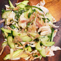 TAIkid's cooksnap of when they made さっぱり☆ササミと胡瓜の梅和え.