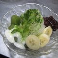 フラウン's cooksnap of when they made 抹茶白玉カキ氷.
