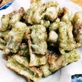 meiりんりん's cooksnap of when they made TOP9！天ぷらの衣。竹輪の磯部揚げ.