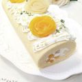 ＊naｰno＊'s cooksnap of when they made 桃缶薔薇でフルーツロールケーキ♪.
