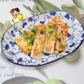 みかかめ's cooksnap of when they made トースターで簡単♪ちくわキムチマヨ焼き.