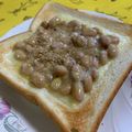 ankotetu's cooksnap of when they made 順番逆じゃない？！納豆チーズトースト✴️.