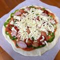 UAママ's cooksnap of when they made 薄力粉で☆かりふわピザ生地.