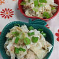 赤い電話's cooksnap of when they made 大根とツナと鰹節の醤油マヨ和え.
