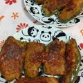 赤い電話's cooksnap of when they made ピーマンの肉詰め.
