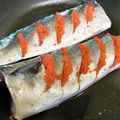 ♡マッキークッキング's cooksnap of when they made 焼き鯖の辛子明太子焼き.