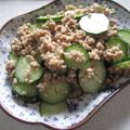 きらり流れ星's cooksnap of when they made 豚ひき肉とキュウリの甘辛炒め.