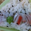 あゆたっくん's cooksnap of when they made お弁当に＊枝豆おにぎり♪カニカマin.