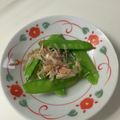ポークの嫁's cooksnap of when they made 白だしで♡スナップえんどうのおひたし.