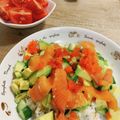 スイすいスイカ's cooksnap of when they made サーモンとアボガドのお手軽寿司.