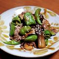 チコリママ's cooksnap of when they made 牛肉となすとピーマンの甘辛ごま味噌炒め.