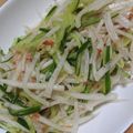 ナーちゃん's cooksnap of when they made 大根キュウリの梅和え.