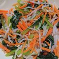 ナーちゃん's cooksnap of when they made 小松菜もやしとにんじんのナムル.
