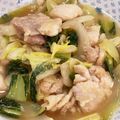 ミアンミアン's cooksnap of when they made 鶏もも肉と新玉ねぎ&チンゲン菜の旨塩炒め.