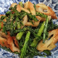 クック6DDPP8☆'s cooksnap of when they made ＊春菊とちくわのバター醤油炒め＊.