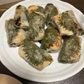 クロ８５'s cooksnap of when they made ライスペーパーで☆鶏しそ棒餃子.