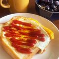 ✯Hits✯'s cooksnap of when they made 簡単朝食♪ずぼらなエッグチーズトースト.