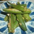 yuri＠まま's cooksnap of when they made オクラだけ！のガーリック炒め.
