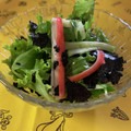 ankotetu's cooksnap of when they made レタスとキュウリと魚肉ソーセージの酢の物.