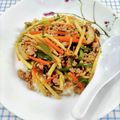 在宅勤務のおじさん's cooksnap of when they made 細切りタケノコとお肉のあんかけご飯.