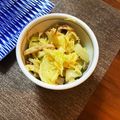 ☆こま's cooksnap of when they made レンジで☆キャベツとエリンギのごま和え.
