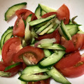 おはなすき's cooksnap of when they made きゅうりとトマト、みょうがのさっぱり和え.