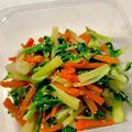 CHISA☆ごはん♪'s cooksnap of when they made セロリとニンジンのナムル.