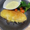 fl＊＊'s cooksnap of when they made 鶏胸肉のチーズカツレツ♪.
