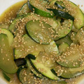ぼなちょ's cooksnap of when they made 簡単♪ズッキーニと柚子胡椒のめんつゆ和え.