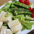 k___na_'s cooksnap of when they made お父さんのオクラとトマトと豆腐のサラダ.