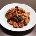 居酒屋まるみ's cooksnap of when they made ギョニソと野菜のナポリタン439kcal.