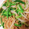 KAORULALA's cooksnap of when they made 豚バラとニラの塩焼きそば.