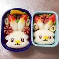 Chaaa_room's cooksnap of when they made キャラ弁簡単 ポケモン ヒバニー.