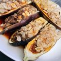 たかしつま's cooksnap of when they made レンジで出来る♪なすボートハンバーグ.