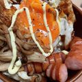 とりけ's cooksnap of when they made ☆ガリバタ☆ウインナー目玉焼き丼.