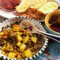 ciaorose's cooksnap of when they made 簡単！ じゃがいもとそぼろのカレー風味.