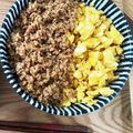 クックBMK5SC☆'s cooksnap of when they made 鶏そぼろ丼☆炒り卵の2色丼☆親子丼☆簡単.
