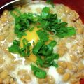 ちかﾁｬﾝ☆'s cooksnap of when they made ✿つゆ＋塩麹☆とろろ納豆ご飯✿.
