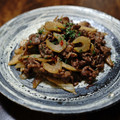 Giant corn's cooksnap of when they made 簡単おつまみ♡セロリと豚肉のオイマヨ炒め.