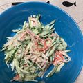 おはなすき's cooksnap of when they made カニカマとキュウリ！ずぼらな私の簡単時短.