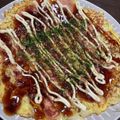 ゆみらんたん's cooksnap of when they made 茹でて余った素麺でお好み焼き！.