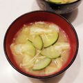まんまるまうちゃん's cooksnap of when they made ズッキーニとえのきの味噌汁.