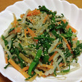 55才のおじさん's cooksnap of when they made ごまの風味がきいた★ニラとモヤシのナムル.