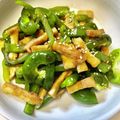 azbjbn's cooksnap of when they made カリカリ油揚げとピーマンの常備菜.