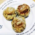 ☆kassi ☆'s cooksnap of when they made ゆかり風味のつくね　しし唐と大根おろし.